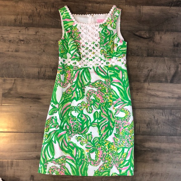 Lilly Pulitzer Dresses & Skirts - Lilly Pulitzer Sundress, Pink & Green Elephant, 0